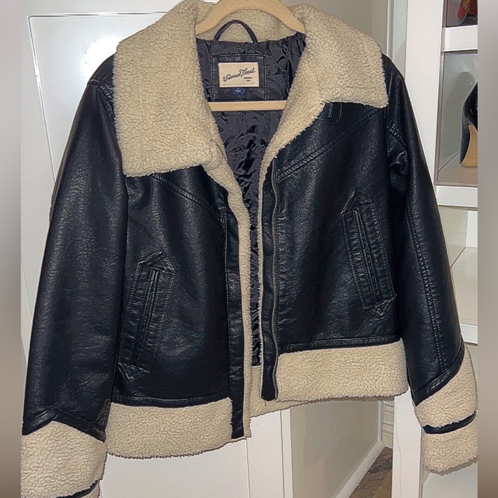 Universal Thread Faux Leather Bomber Jacket